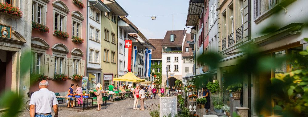Essen in der Altstadt Lenzburg